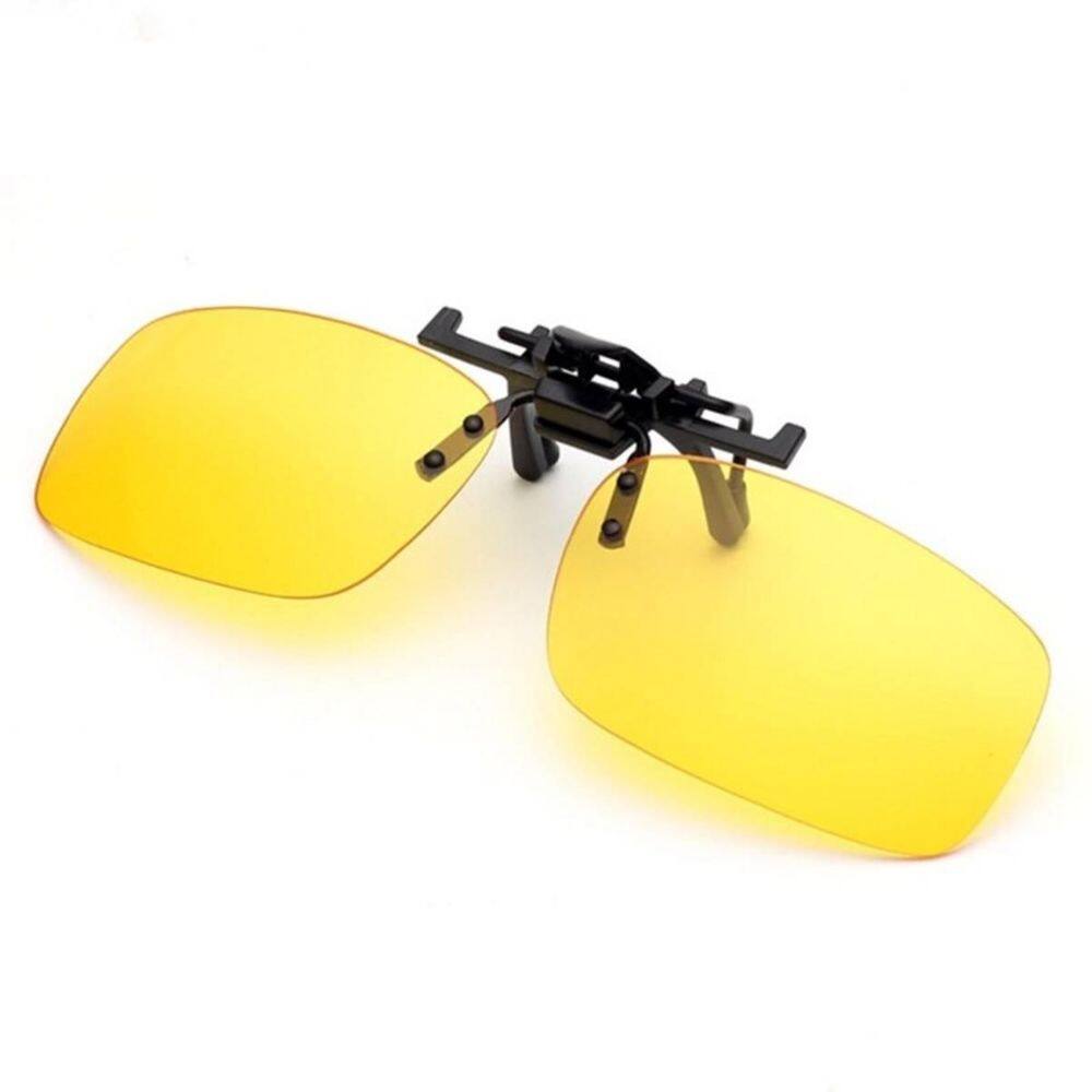 Clip on polarizado sobrepor dirigir noite pescar amarelo