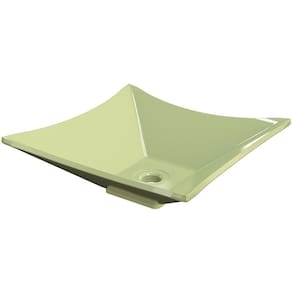Cuba De Apoio Para Banheiro Quadrada Lux L34 Verde Acqua