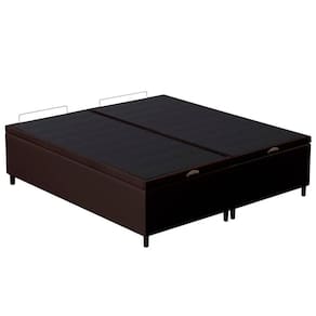 Base Cama Box Baú Casal Queen 158cm Hit I02 Corano Marrom