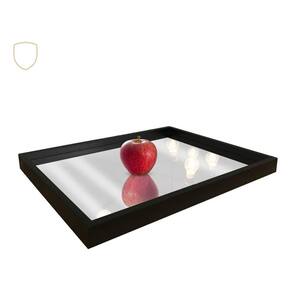 Bandeja Decoração Madeira Fundo Espelhado 40X26Cm Premium