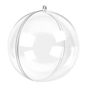 Bola acrílico transparente 5cm 20u artesanato enfeite