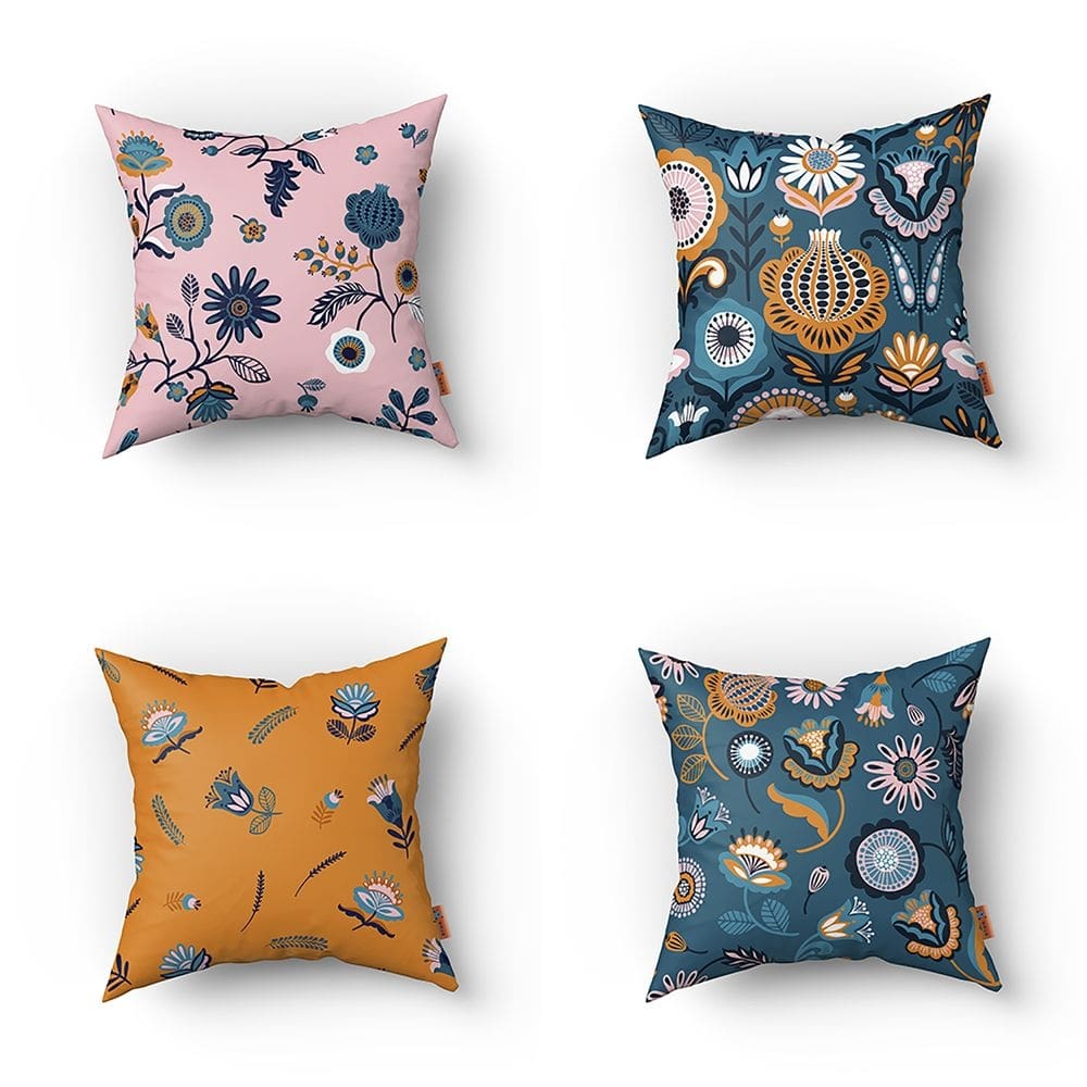 Kit Almofadas Cheia Estampada B0093