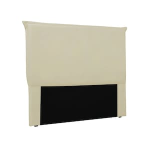 Cabeceira Cama Box Solteiro 90 cm Garden Veludo Bege S04 - D`Rossi