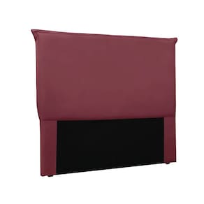 Cabeceira Cama Box Queen 160 cm Garden Veludo Vinho S04 - D`Rossi