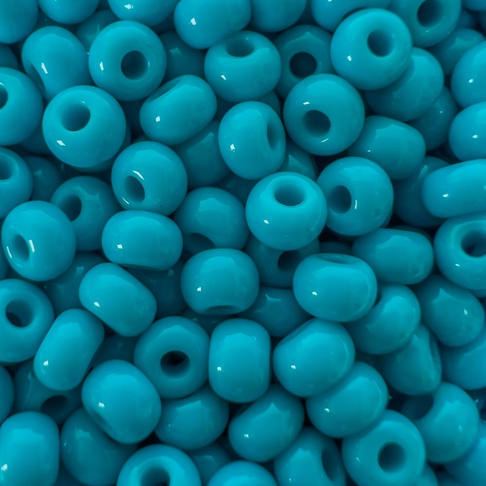 Miçanga Jablonex Azul Turquesa 6/0 - 60g