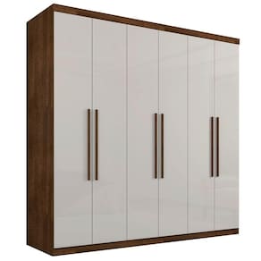 Roupeiro Singapura Casal Seis Portas Malbec Off White