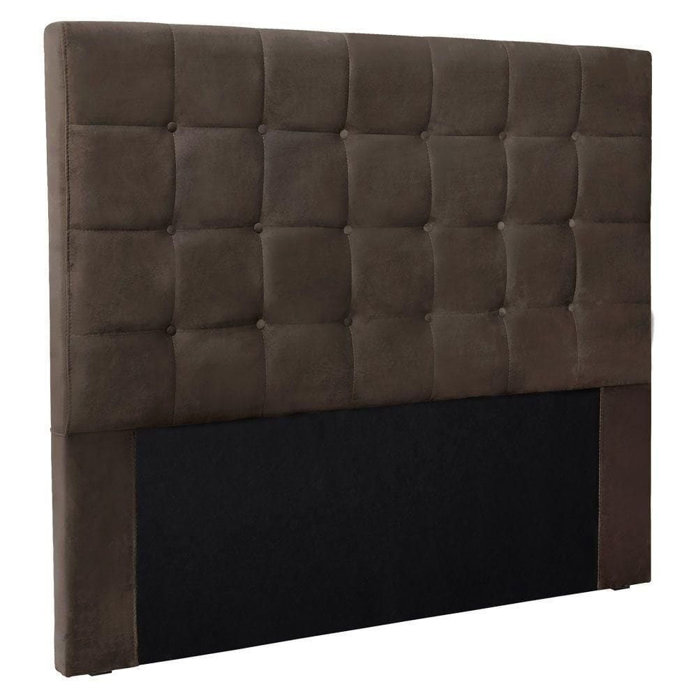 Cabeceira Solteiro 0,90m Verona Veludo Marrom