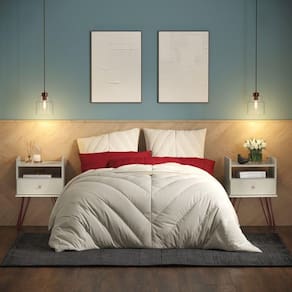 Conjunto Mesa De Cabeceira Renoir Off White