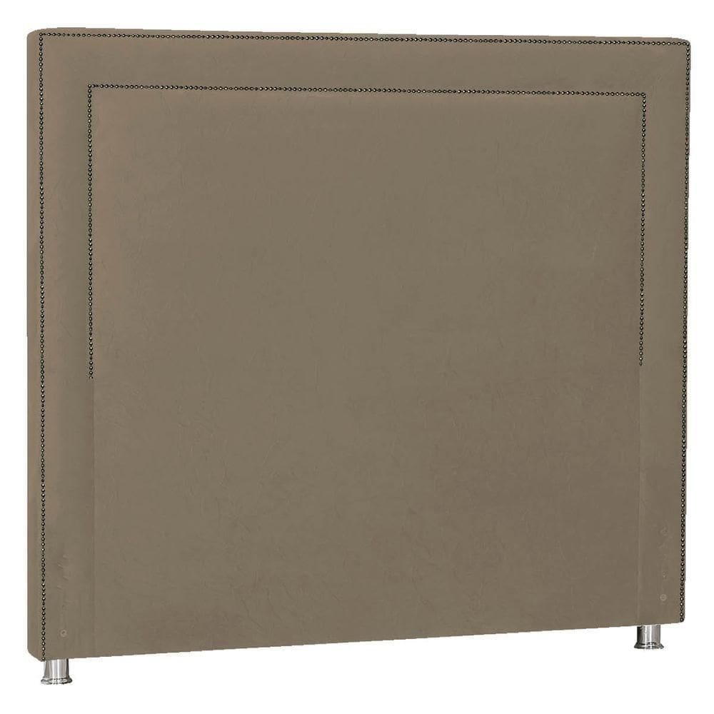 Cabeceira Casal P04 140 Cm Suede Marrom Claro Tca 945