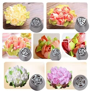 Conjunto Bicos De Açol Walfos Russo Tulipa Piping
