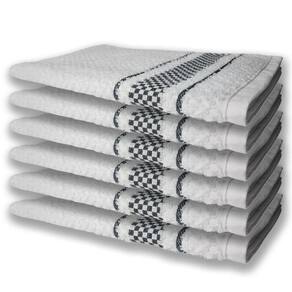6 Panos De Prato Atoalhado Felpudo 370G/M² Premium Preto