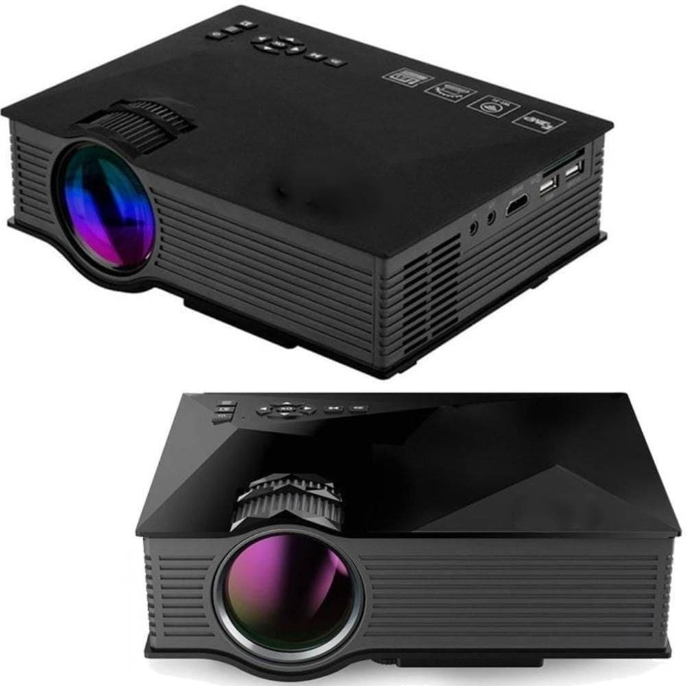 Mini Projetor Unic Uc68 Wifi 1800 Lúmens Tela 68 Preto E