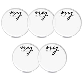Kit 5 Peles Clear Transparentes para Bateria 22" New York
