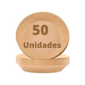 Forro de papel anti gordura para airfryer kit com 50 formas