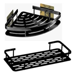 Kit Suporte Shampo Sabonete Banheiro Adesivo Parede Box Luxo