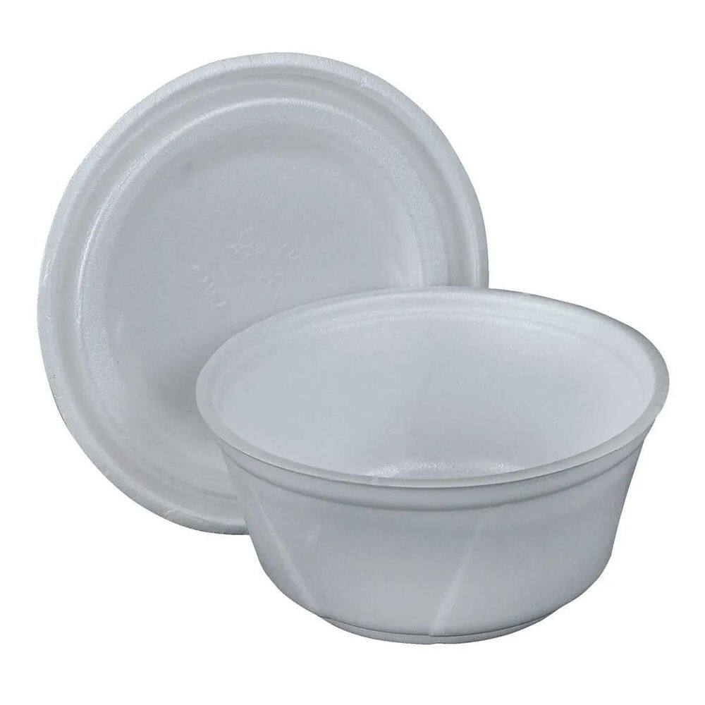 100 cumbuca pote isopor com tampa mr200 200ml ultra 2pct