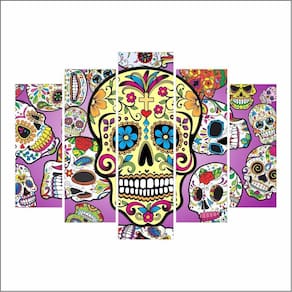 Kit Decoração Festa Aniversário Caveiras Mexicanas Skull