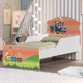 Mini Cama Trenzinho Com Colchão