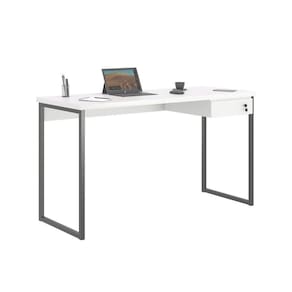 Mesa De Computador Com 1 Gaveta Trix 1200 Branco