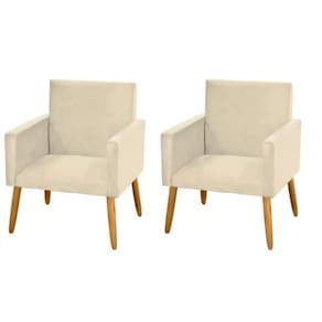 2 Poltronas Anitta-Suede Bege