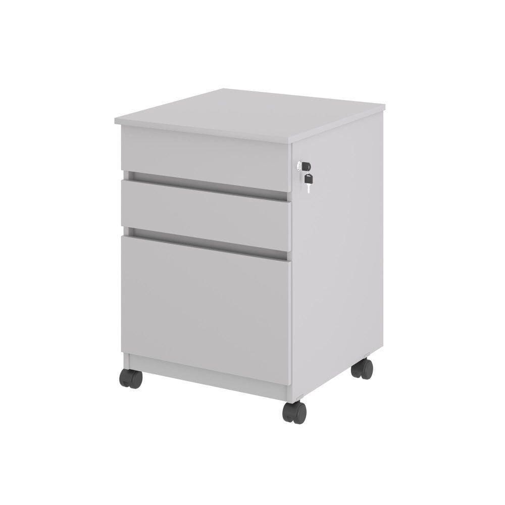 Gaveteiro Com 3 Gavetas Nora Cinza