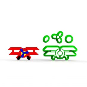 Cortador Avião Aviador Modular Tamanho 5 Cm