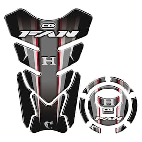Kit Adesivo Protetor De Tanque E Bocal Honda Fan + 2018 Preto Preto