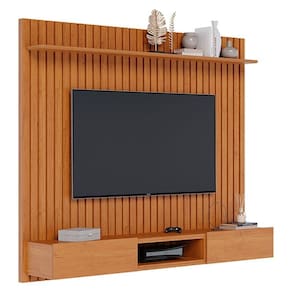 Painel para TV Home Suspenso Ripado Loft 1.8 Nature - Imcal