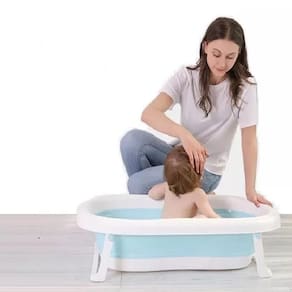 Banheira Termometro Portátil Flexível Dobrável Bebe Infantil