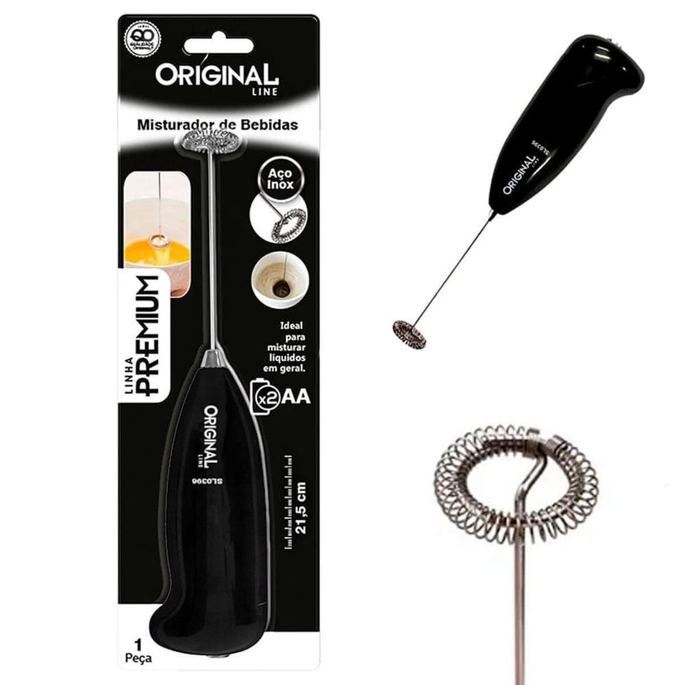Mini Mixer Misturador De Bebidas Portátil Elétrico Pilha Top