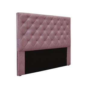 Cabeceira Cama Box Solteiro 90 cm Tania Veludo Uva S04 - D`Rossi