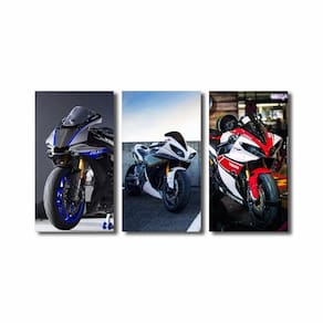 Quadro Decorativo Moto Corrida R1 Velocidade Motocicleta