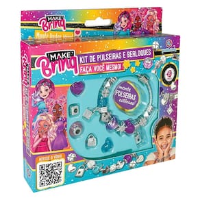 Kit de Pulseira e Berloques Make Brinq 3+ Anos