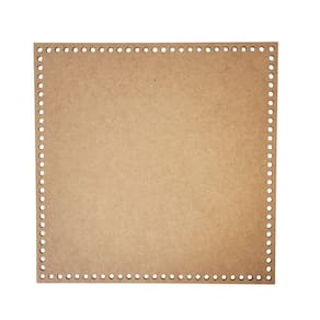 Base Para Crochê Em Mdf Cru Quadrado (30,5x30,5)