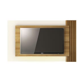 Painel Home Para Tv Até 65 Com Led Pl3003 Natural/Off White