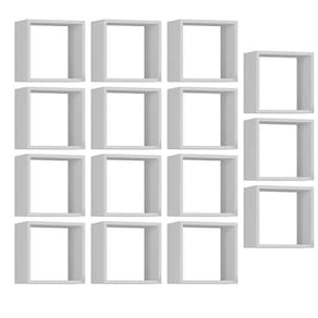 Kit 15 Nichos Organizador 30x30cm Branco