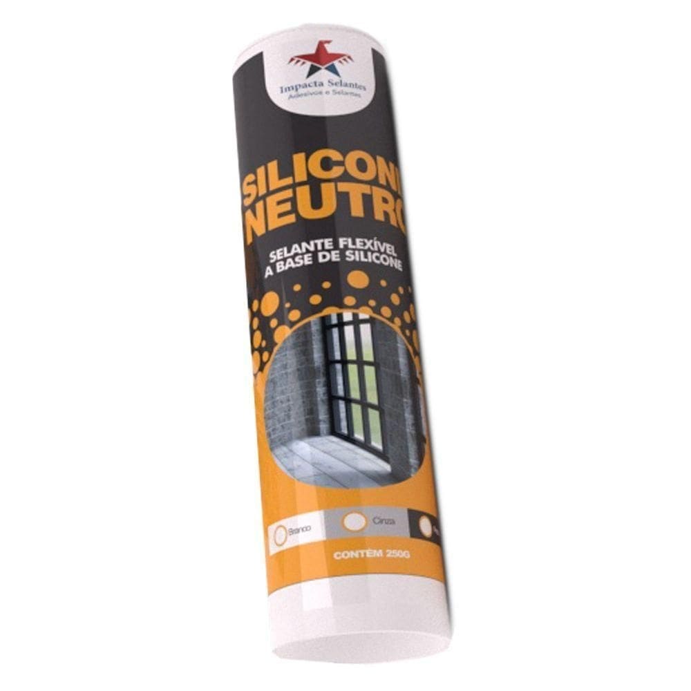 Silicone Neutro Incolor Adesivo Selante Base Silicone 250G