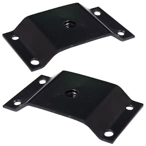 Kit 2 Chapinhas Elevada Fixação Pés Palito Rosca 5 16 Preto