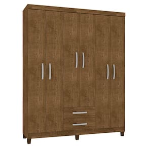 Guarda Roupa 6 Portas 2 Gavetas Modena Malbec