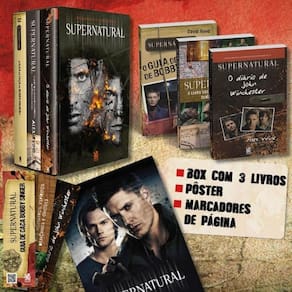 Coleção Supernatural - Edição Oficial de Colecionador - Box com 3 Livros + pôster + 3 marcadores