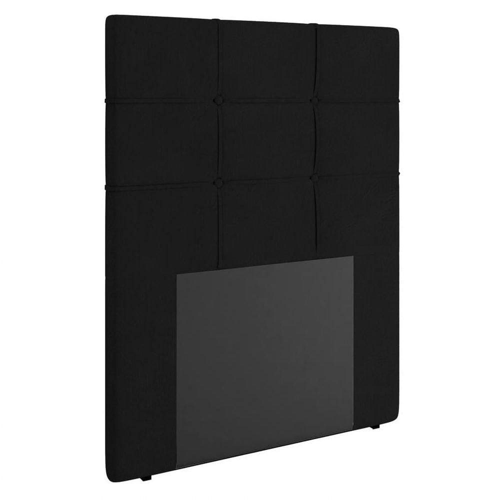 Cabeceira Cama Box Solteiro 90cm D10 Esmeralda Corano Preto