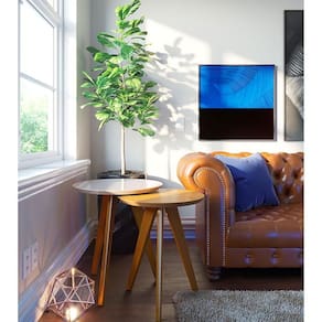 Kit Mesa Lateral Ambiente Classic Redonda Off White Nature - Imcal