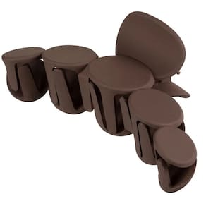 Piranha De Cabelo Marrom Fosco Grande ProArt