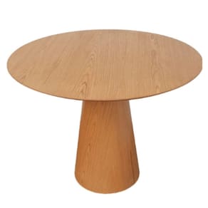 Mesa De Jantar Cone 150 Cm Base Madeira Freijó Tampo Freijó Marrom