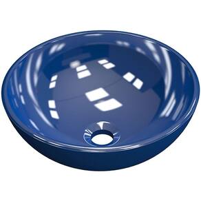 Cuba De Apoio Redonda C01 Para Banheiro R35W Azul Escuro