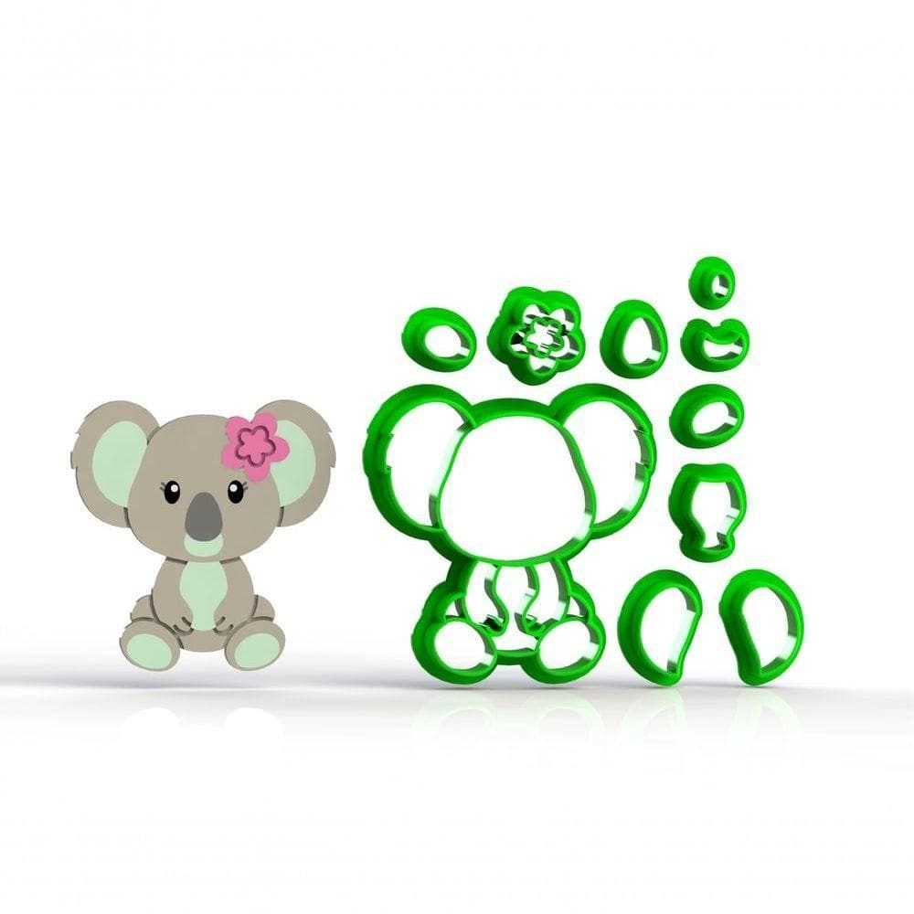 Cortador Coala Corpo Bosque Cute Encantado Floresta Tamanho 7 Cm