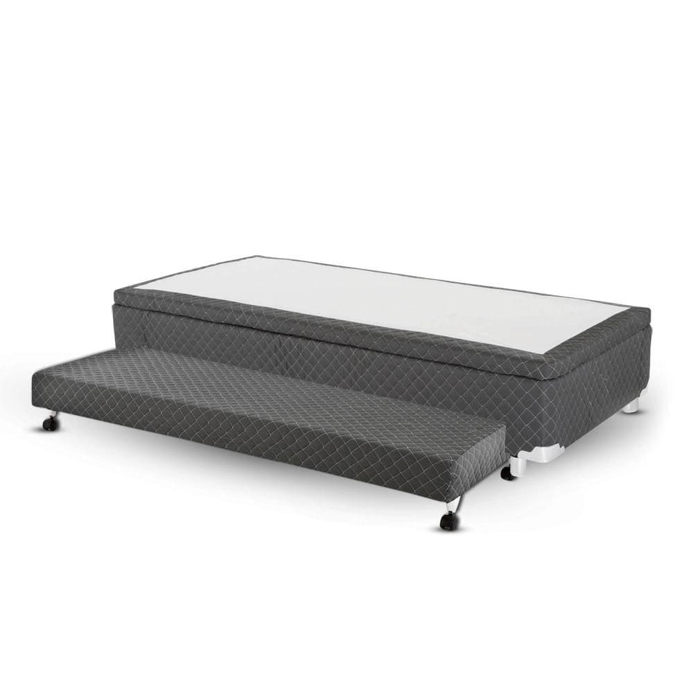 Cama Box SOLTEIRO Universal 3 Em 1 Cinza - Rajado096x203
