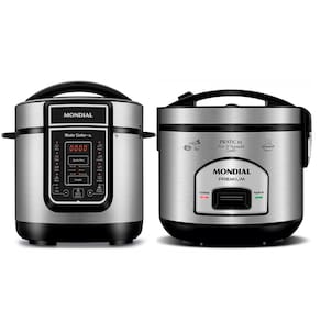 Kit Panela Elétrica de Arroz e Panela de Pressão Mondial 127V