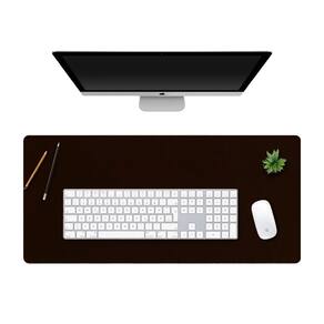 Mouse pad 70x30cm grande tapete mesa gamer couro eco café