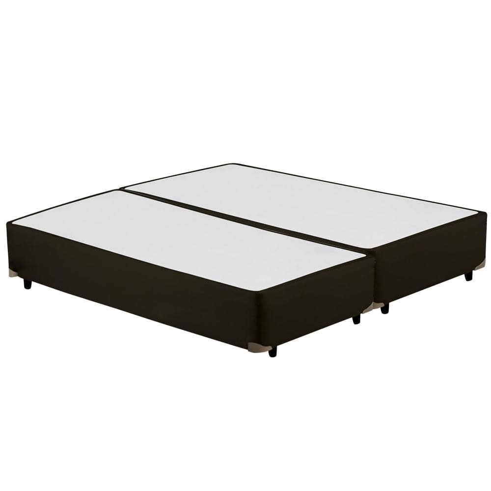 Cama Box Bipartido KING Corano Preto - 193x203